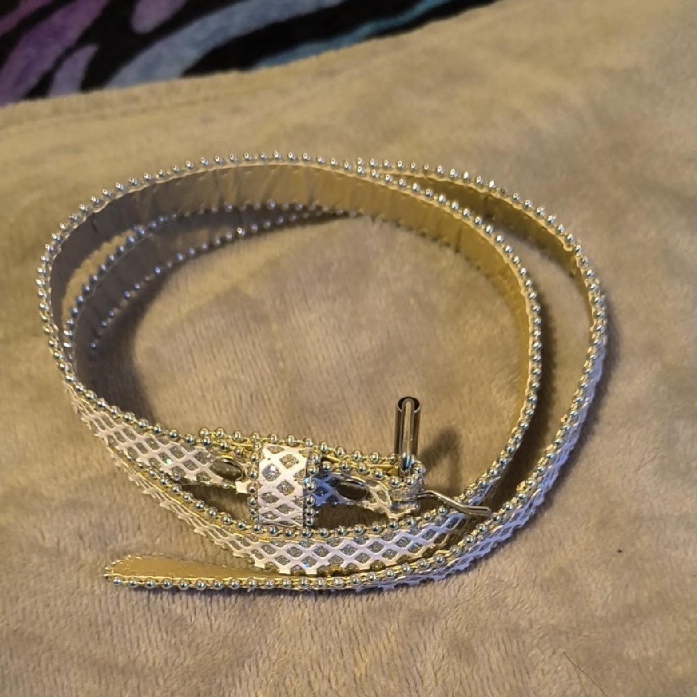 Elegant Silver and Gold Women's Belt